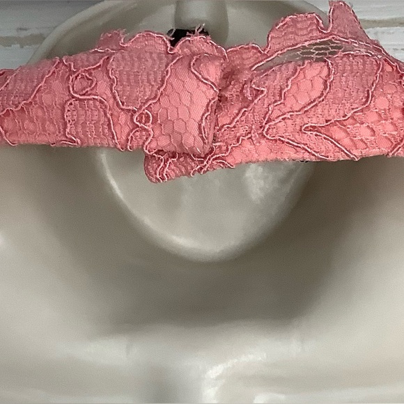 NWT 🍑David's Bridal Peach Lace Halter Dress - Picture 11 of 16